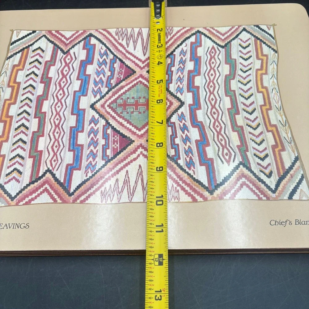 Vtg Pimpernel Navajo Weavings Cork Back Placemats Set of 4 Made in England